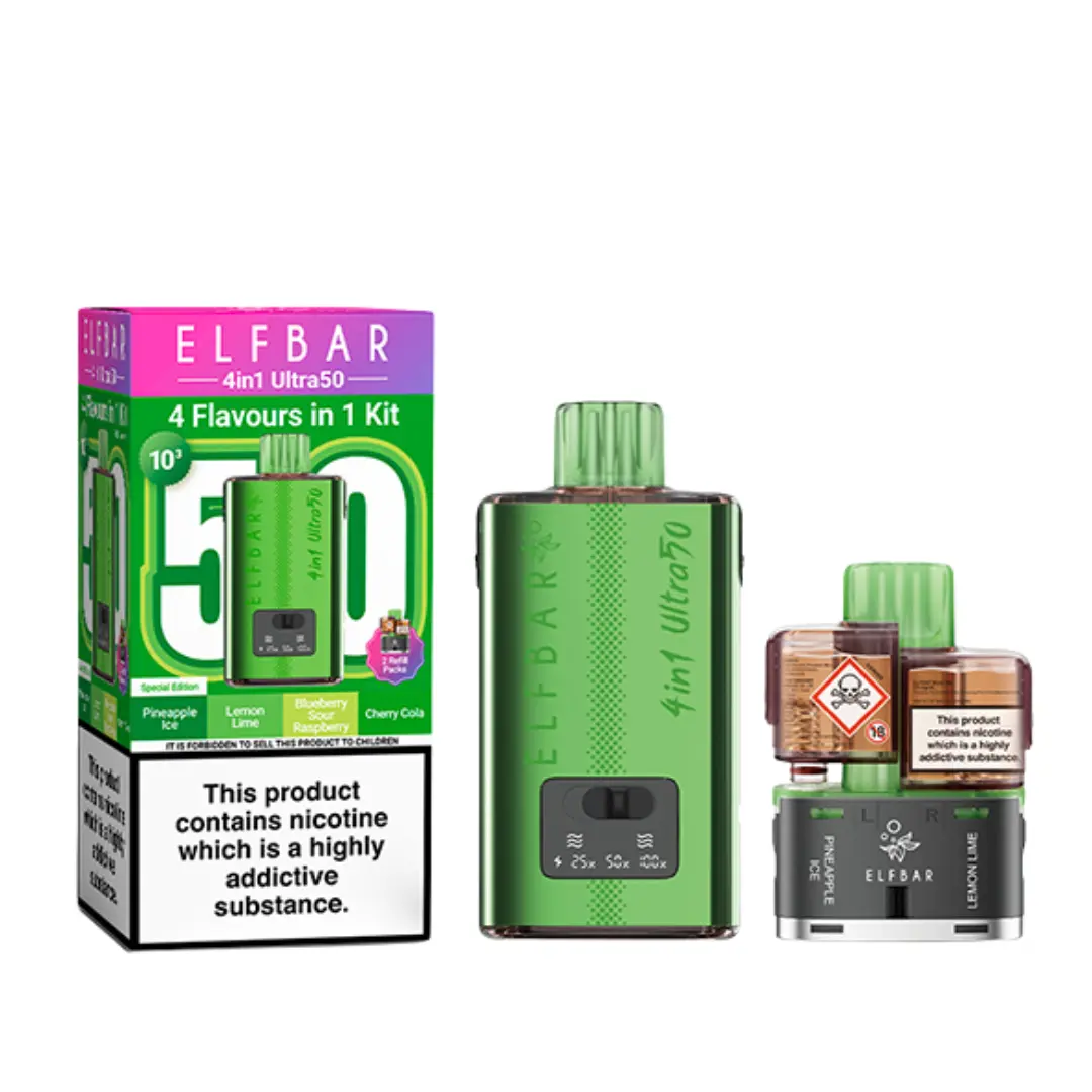 Elf Bar 4 in 1 Ultra 50 Vape Kit - Image 9