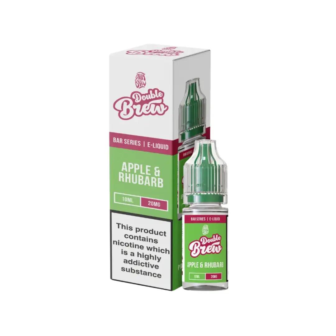 Ohm Brew Double Brew Apple & Rhubarb 10ml Nic Salt E-liquid